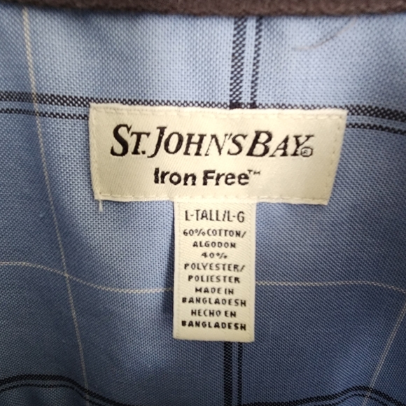 Lot of 2 Men's Casual Large/Tall Long Sleeved Shirts - Picture 5 of 8